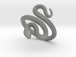 Snake Bracelet_B02 in Gray PA12: Medium