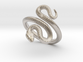Snake Bracelet_B02 in Platinum: Extra Small