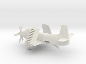 Douglas A2D Skyshark (folded wings) in White Natural Versatile Plastic: 1:160 - N