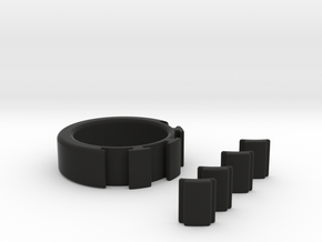 MEMO Ring in Black Natural Versatile Plastic