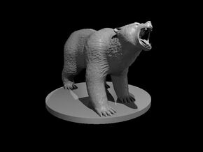 Brown Bear 2 in White Natural Versatile Plastic