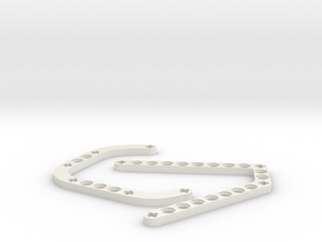 Motorcycle Frame for Lego Technic in White Natural Versatile Plastic