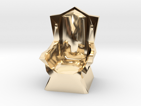 Miniature Throne in 14k Gold Plated Brass
