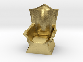 Miniature Throne in Natural Brass