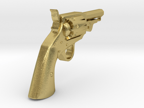 Ned Kelly Gang Colt 1851 Pocket Revolver 1:18 scal in Natural Brass