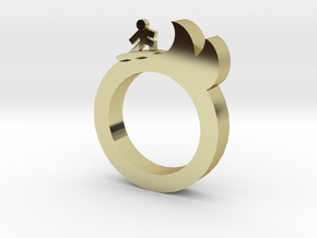 A1_9 in 18k Gold Plated Brass: 10.25 / 62.125