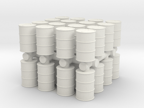 Oil Barrel (x32) 1/100 in White Natural Versatile Plastic