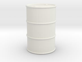 Oil Barrel 1/35 in White Natural Versatile Plastic