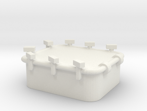 1/72 Scale 36 x 30 inch Armored Hatch in White Natural Versatile Plastic