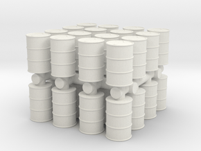 Oil Barrel (x32) 1/120 in White Natural Versatile Plastic
