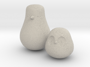 Owl Sculpture Design in Natural Sandstone: Small