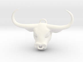 Taurus Pendant in White Processed Versatile Plastic