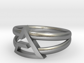 Aard-Quen Ring  in Natural Silver