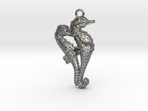 Seahorse Couple in Polished Silver