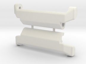 18mm to 22mm strap adapter (polymer) in White Premium Versatile Plastic