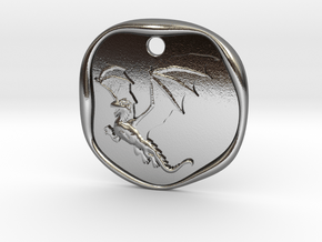Dragon Wax Seal in Polished Silver