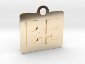 Be Positive Tag in 14K Yellow Gold