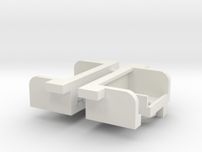 Tamiya Clodbuster Taillight Housing, 1 of 2 in White Natural Versatile Plastic
