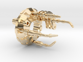 Custom CC 7/8" Part V2_B in 14k Gold Plated Brass