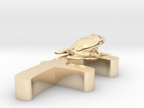 F-Frog-One-Stroke in 14K Yellow Gold