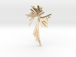 Phylogenetic Tree Pendant - Biology Jewelry in 14k Gold Plated Brass