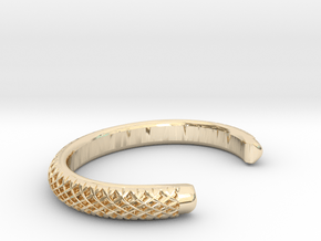 DBL TWIZZLER MEDIUM in 14k Gold Plated Brass