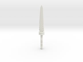 Chinese Sword for Transformers in White Natural Versatile Plastic