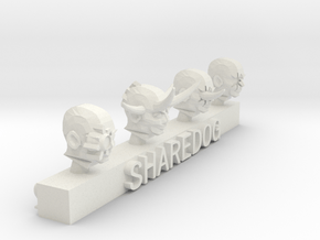 Head Series: Chaos Servants 2 in White Natural Versatile Plastic
