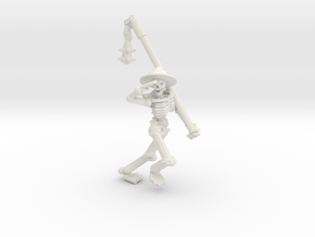 Character Series: Skeleton Peasant 2 in White Natural Versatile Plastic