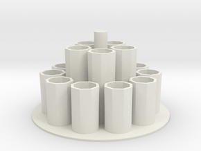 Pen Holder in White Natural Versatile Plastic