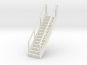 Stairs 1/76 in White Natural Versatile Plastic