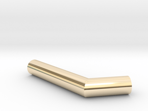 Pipe Pendant N°2 in 14k Gold Plated Brass