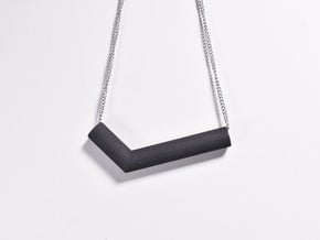 Pipe Pendant N°2 in Black Natural Versatile Plastic