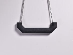 Pipe Pendant N°5 in Black Natural Versatile Plastic