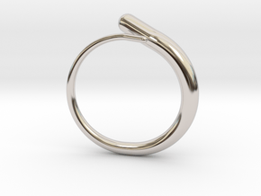 Worm Ring  in Platinum: 5 / 49