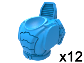 Infantry Torsos - Guardian Explorer x12 in Smooth Fine Detail Plastic