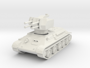 T-34 Flakpanzer 1/76 in White Natural Versatile Plastic