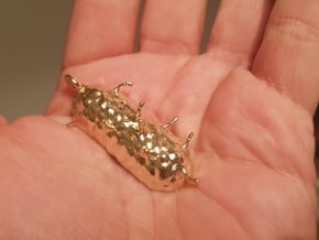 Black Death Pendant in Natural Brass