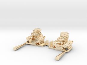 Twinmill Engines in 14k Gold Plated Brass