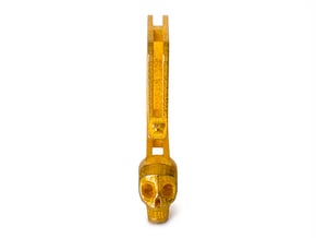 Skull Hook  in Polished Gold Steel