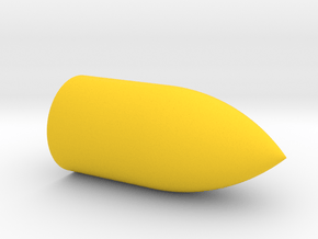 Gyrojet Rocket 45 Caliber in Yellow Processed Versatile Plastic