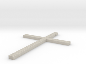 Cross Necklace in Natural Sandstone