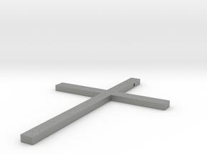 Cross Necklace in Gray PA12