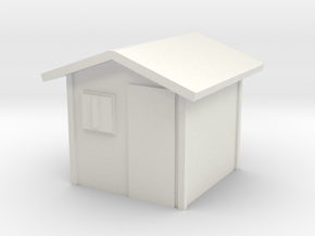 Garden Shed 1/100 in White Natural Versatile Plastic