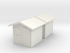 Garden Shed (x2) 1/160 in White Natural Versatile Plastic