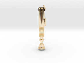 LUKE TLJ keychain in 14k Gold Plated Brass: Small