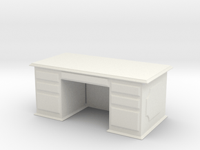 Office Wood Desk 1/35 in White Natural Versatile Plastic