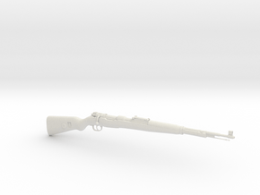 1/4 Scale KAR 98 Rifle in White Natural Versatile Plastic
