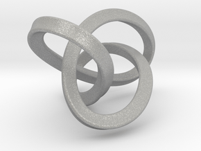 3-Sided Figure 8 Knot Pendant in Aluminum