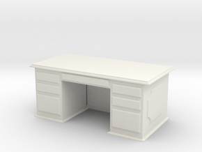 Office Wood Desk 1/12 in White Natural Versatile Plastic